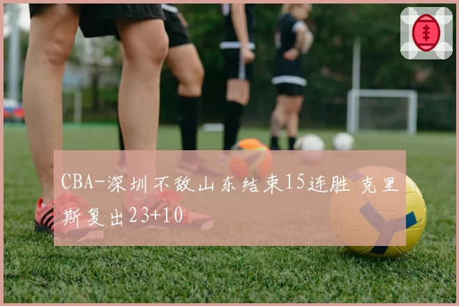 CBA-深圳不敌山东结束15连胜 克里斯复出23+10
